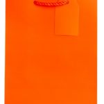 Jillson Roberts Medium Gift Bags Available in 19 Colors, Orange Matte, 6-Count (MT927)