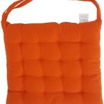 Melange 100% Cotton Square 16″ x 16″ Chair Cushions, Set of 4, Orange