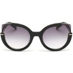 Supertrip Womens Fashion Oversized Round Square Plastic Vintage Cut-Out Flash Mirror Lens Cat Eye Sunglasses