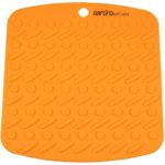 Set of (4) Aarcho Kitchen – Premium Flexible Silicone Pot Holders/Trivets, Durable, Non-slip Pads, Garlic Peelers, Spoon Rests, Multiple Uses (Orange)