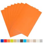 Aspire SET OF 8 Table Place Mats – Outdoor & Indoor Table Place Mats, Solid Color – Orange