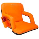 Driftsun Stadium Seat Reclining Bleacher Chair Folding with Back / Sport Chair Reclines Perfect For Bleachers Lawns and Backyards