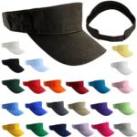Enimay Sports Tennis Golf Sun Visor Hats Adjustable Velcro Plain Bright Colors