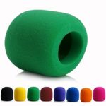FIXED Star 8 pcs Microphone Windscreen Foam Cover-Black/Purple/Pink/Claret/Blue/Orange/Yellow/Green