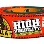 Gorilla 6004002 Orange High Visibility Tape Duct Tape, 1.88 inch x 35 Yd., High Visibility