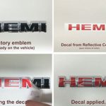 HEMI Emblem Overlay Decals (pair) – 2011-2016 Dodge Challenger – (Color: Orange)