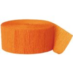 81ft Orange Crepe Paper Streamers
