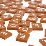 100 Wood Scrabble Tiles – Burnt Orange Color – Complete Set – Game Replacement Craft Wedding Scrapbooking