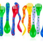 Nuby 4-Pack Spoons and Forks (2 Each), Colors May Vary