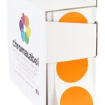 1″ Orange Color-Code Dot Labels (Write On Surface) | Permanent Adhesive — 1,000/Dispenser Box