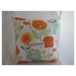 Summer decorations patio cushions pillow home decor bright orange pillows