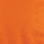 500-Count Touch of Color 3-Ply Paper Beverage Napkins, Sunkissed Orange