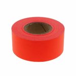 1″ Fluorescent Red Orange Color-Code, Clean-Remove Labeling Tape, Write On Surface | 500″ Roll