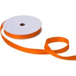 Jillson Roberts Bulk 1-Inch Double Faced Satin Ribbon Available in 20 Colors, Orange, 100 Yard Spool (BFR1027)