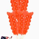 45″ ORANGE Color Spiral Balloons Screw Shaped Wedding Balloon,Party Balloon,Birthday Party,Decoration **USA SELLER**(jarty Party Brand)