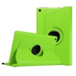 Rotating Case for Fire HD 8 (2015 5th Gen Only),SMYTShop Leather 360 Degree Rotating Cover Swivel Stand Dual Auto On/Off for Amazon Fire HD 8″ Tablet (NOT FIT Fire HD 8 2016) (Green)