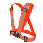 Meijunter High Visibility Child Student Stripe Traffic Reflective Vest Safety Gear Jacket Color Orange