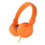 ONTA gorsun Foldable On Ear Audio Adjustable Lightweight Headphone for chlidren Cellphones Smartphones Iphone Laptop Computer Mp3/4 Earphones (orange)
