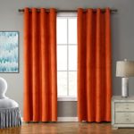 LOHASCASA Urbanest Vogue Sound Blocking Curtains Toddler Bedroom Fashion Blackout Curtain Nursery Wide Room Darkening Grommet Curtains for Girls 1 Panels(52 By 84 Inch Burnt Orange)