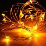 Color:Orange # 10M 100 LED Copper Wire Fairy String Light Battery Powered Waterproof Xmas Party Decor by Superjune