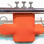 Neoprene Trumpet Valve Guard with velcro in over 60 colors and patterns by Legacystraps Orange