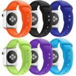 Chumei Apple Watch Band, Sporty Soft Silicone Replacement Band Strap for iWatch Series 1 Series 2 Series 3 (42MM M/L USC GP1)