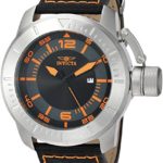 Invicta Men’s ‘Corduba’ Quartz Stainless Steel and Nylon Casual Watch, Color:Black (Model: 21915)
