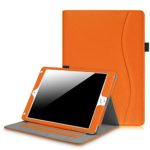 Fintie iPad 9.7 Inch 2017 / iPad Air 2 / iPad Air Case – [Corner Protection] Multi-Angle Viewing Folio Stand Cover w/ Pocket, Auto Wake / Sleep for Apple iPad 2017 Model, iPad Air 1 2, Orange