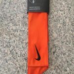 Custom Orange / Black, White Swoosh Nike Dri-Fit Head Tie Headband – Multi. Sport / Yoga Orange Nike Head Tie