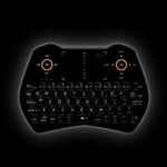 Rii i28C 3 in 1 Backlit Wireless Mini Keyboard With Touchpad And Rechargable Handheld Multi-media Keyboard For PC Laptop Raspberry PI MacOS Linux HTPC IPTV Google Smart TV Android Box XBMC Windows