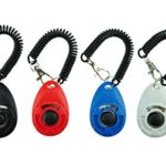 [2017 NEW UPGRADE version] Dog Training Clicker with Wrist Strap – Pet Training Clicker Set by Ecocity (4 color new)