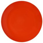 Melange 6-Piece  Melamine Salad Plate Set (Solids Collection ) | Shatter-Proof and Chip-Resistant Melamine Salad Plates | Color: Orange
