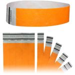Goldistock Original Series – 3/4″ Tyvek Wristbands Sunburst Neon Orange 200 Count – Event Identification Bands (Paper – Like Texture)