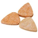 Yibuy Ukulele Picks Felt Picks Plectrums Orange Color Set of 10