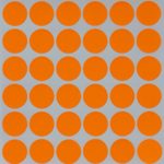 Round colored dot stickers in Neon Orange ~ 3/4″ – color coding label 17mm – 480 Pack by Royal Green
