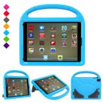 New iPad 9.7 Inch 2017 / iPad Air 2 / iPad Air Case, Ubearkk Kids Friendly Light Weight Shock Proof Convertible Handle Stand Cover for Apple New iPad 9.7″ 2017 Model, iPad Air 2, iPad Air (Blue)