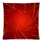 abstract wallpaper in red orange yellow colors Zippered Pillow Cases Cover Cushion Case 18×18 Inch
