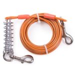Favorite Tie Out Cable for Dogs, 30-feet, 3 Colors (Orange)