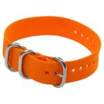 Dakota Quartz Metal and Nylon Watch, Color:Orange (Model: 58743)