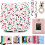 CAIUL Fujifilm Instax Mini 8 8+ 9 Instant Film Camera Accessories Bundles, Floral (7 Items)