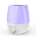 SimpleTaste 3L(0.79 Gal) Ultrasonic Cool Mist Humidifier Aromatherapy Aroma Essential Oil Diffuser with 7 Colors LED Whisper-Quiet