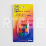 Polarg P7100 T10 194 Color Cap Set. 194 Green, 194 Blue, 194 Red, 194 Orange