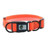 Nimble Pet Collar Waterproof and Durable Neck Strap Adjustable Safety Collar for Dog Cat Color Orange