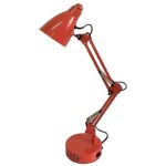 Equip Your Space Functional Architect Desk Lamp in Red/Orange