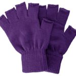 Unisex Solid Basic Fingerless Knitted Gloves Solid Color