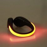 Coohole LED Luminous Shoe Clip Light Night Safety Warning LED Flash Light For Running Shoes Clip (Orange)