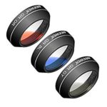 Neewer 3 Pieces Graduated Color Filter Set (Grey, Orange, Blue) for DJI Mavic Pr