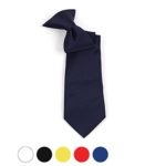 Boy’s Solid Color Pre-tied Clip On Neck Tie