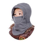 Children’s Winter Windproof Cap Thick Warm Face Cover Adjustable Ski Hat