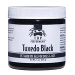 Top Performance Dog Hair Dye Gel, Tuxedo Black Color – Semi-Permanent Pet Fur Dye Creates Memorable Designs, 4-Oz. Jars